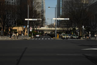 JR新宿駅方向を望む