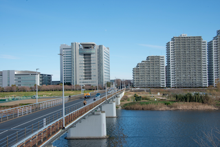 ガス橋・平間歩道橋みたガス橋