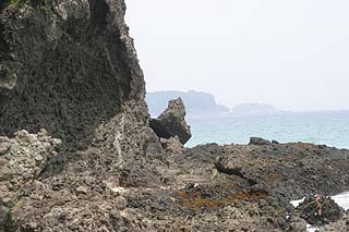 東端の岩場