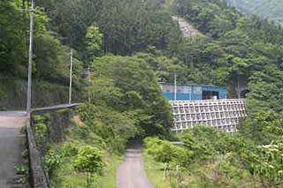 トンネルと大きく曲がる道