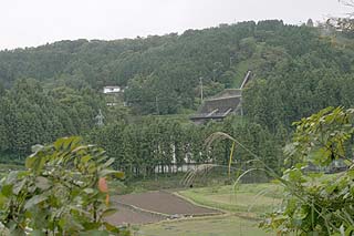 須川発電所の遠景